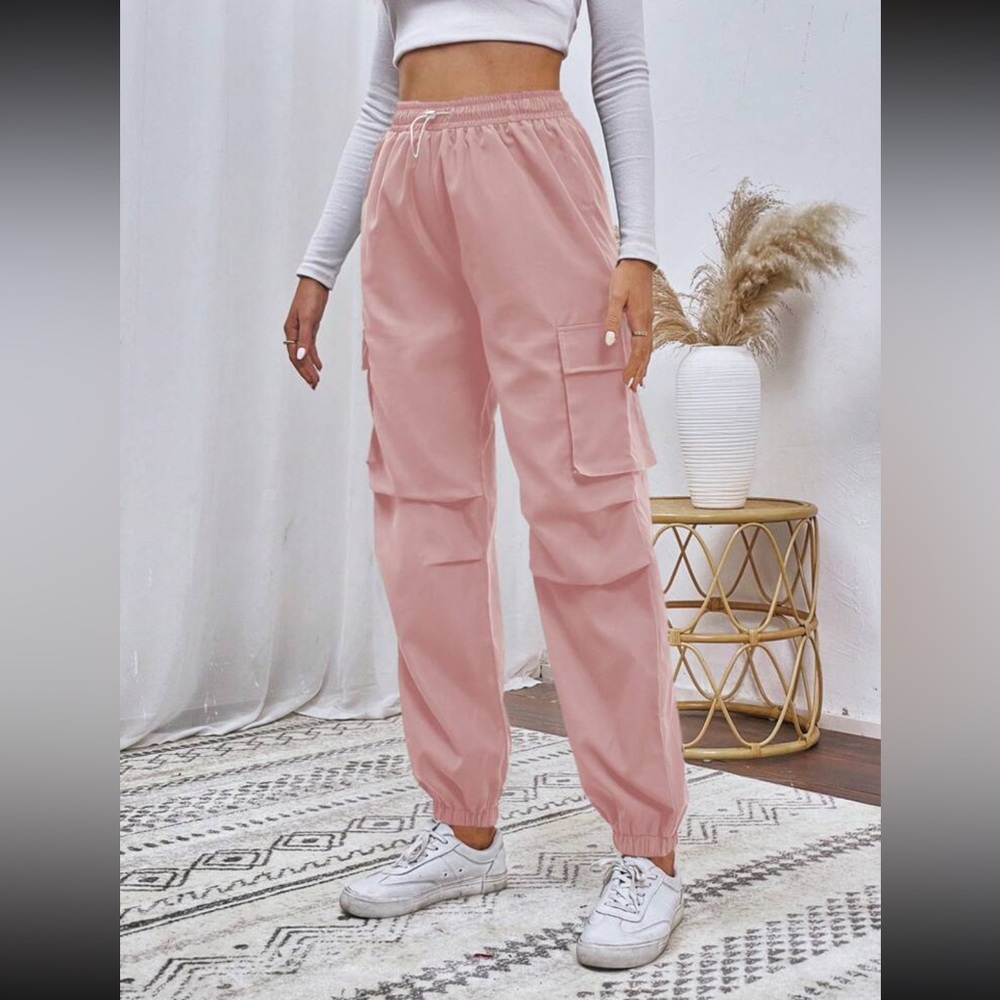 Pink Cargo Pants